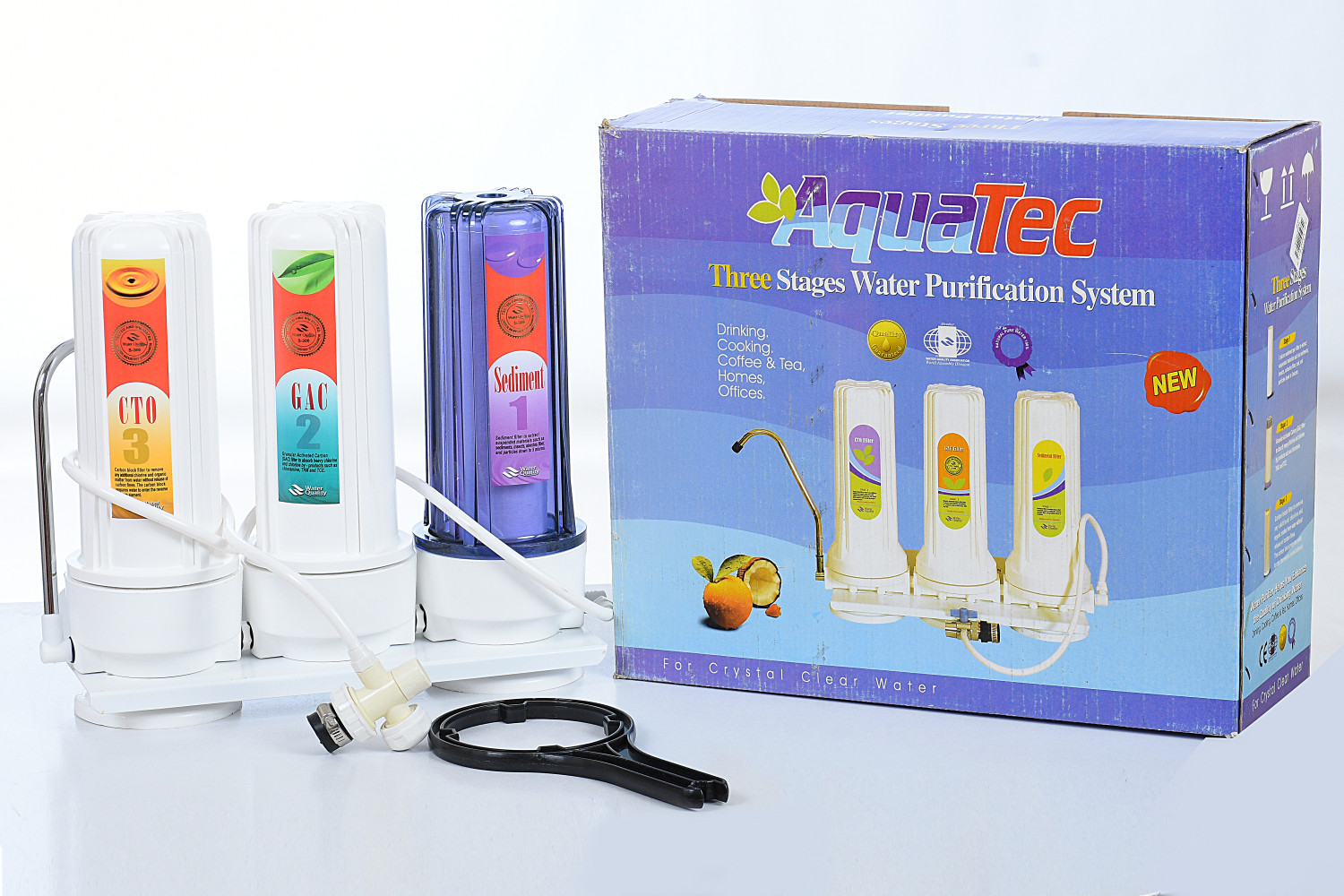 فلتر ثلاثى - لازاله الاتربه والشوئب والصدا والكلور